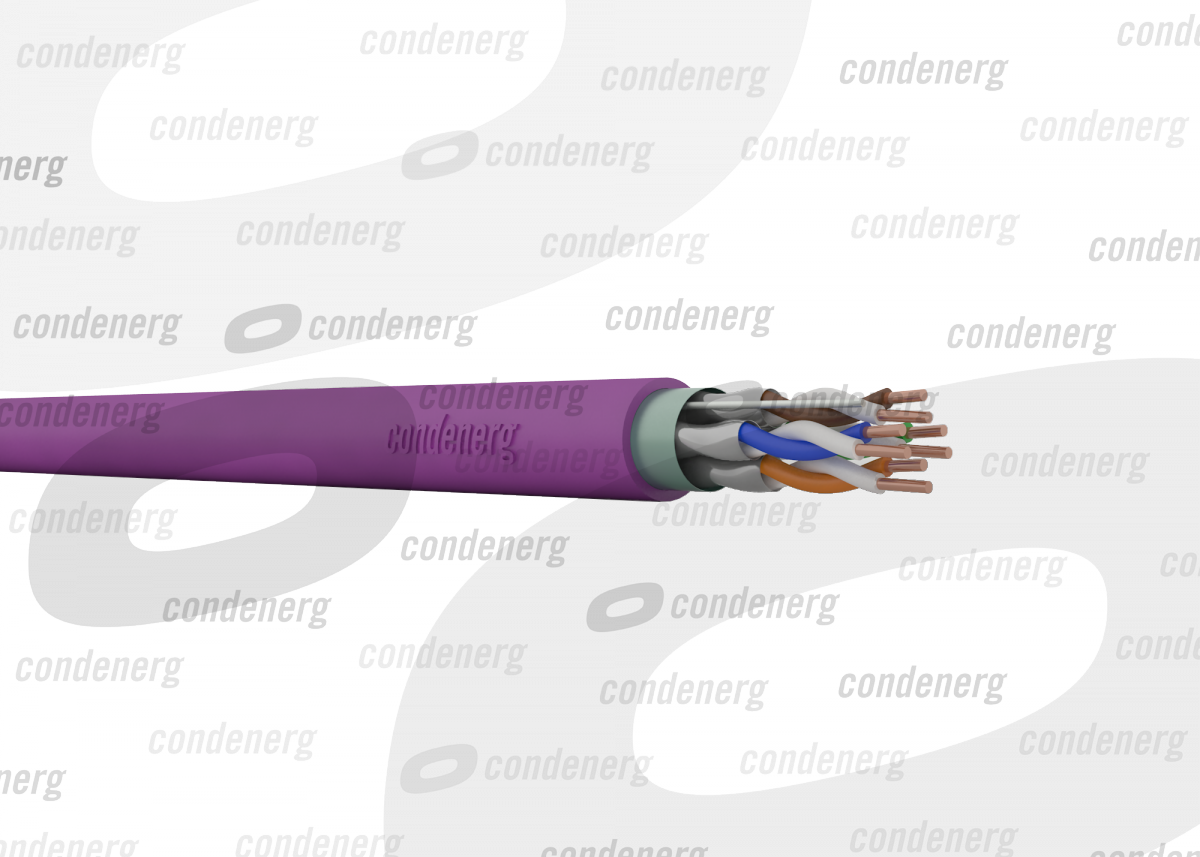 CONDEFLEX Cat6A F/FTP 4x2xAWG23 555 MHz LSZH Cca